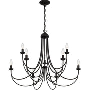 Quoizel MRN5030IB Mirren Nine Light Chandelier, Imperial Bronze Alternate Image 3.jpg