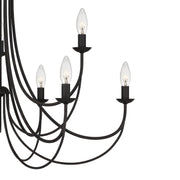 Quoizel MRN5030IB Mirren Nine Light Chandelier, Imperial Bronze Alternate Image 4.jpg