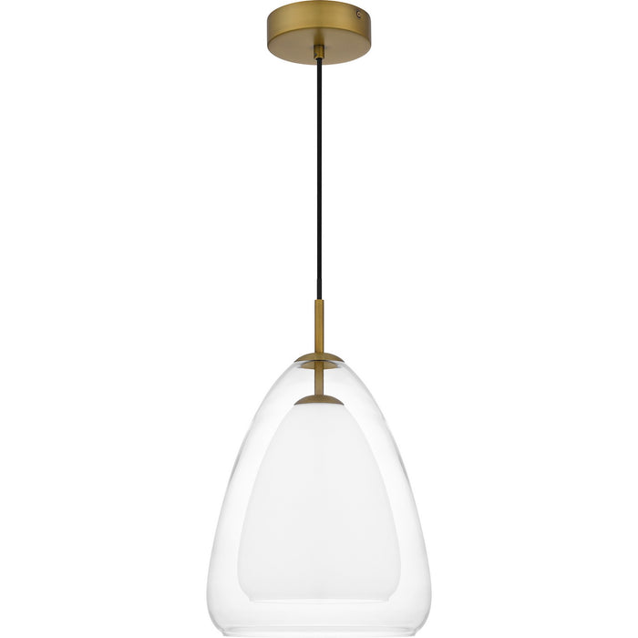 Quoizel PCAER1511AB Aero One Light Pendant, Aged Brass Alternate Image 2.jpg