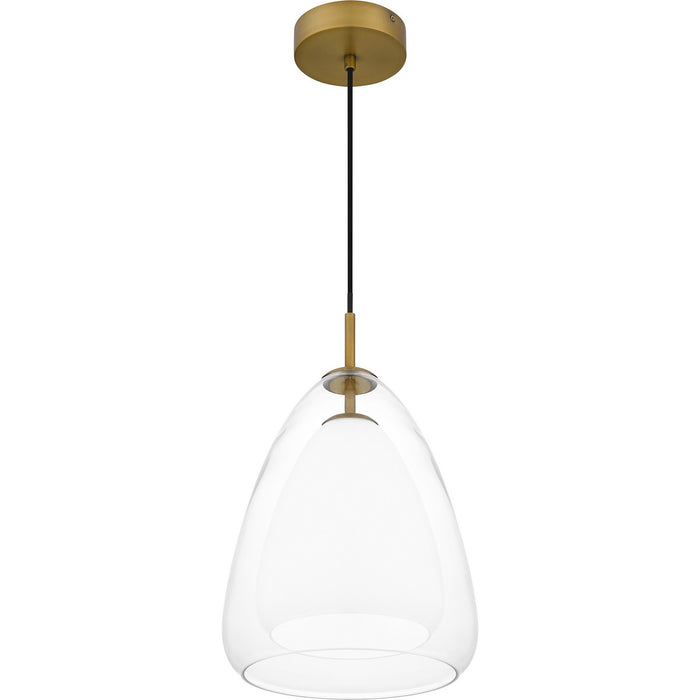 Quoizel PCAER1511AB Aero One Light Pendant, Aged Brass Alternate Image 3.jpg