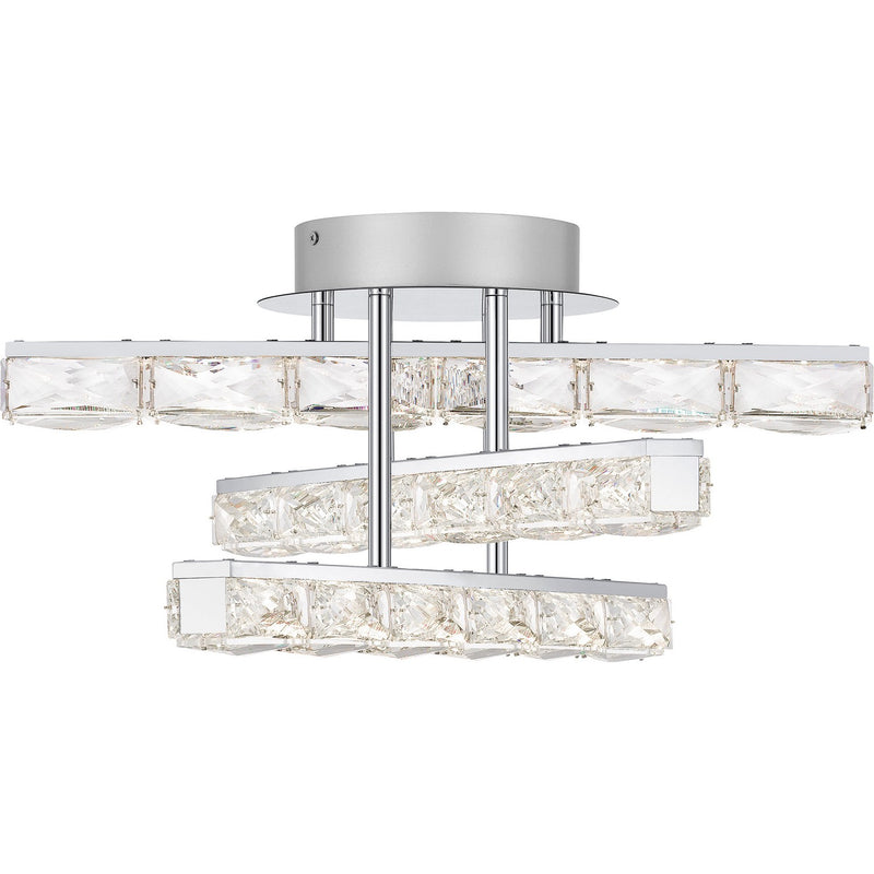 Quoizel PCCME1718C Comet LED Semi Flush Mount, Polished Chrome Alternate Image 2.jpg