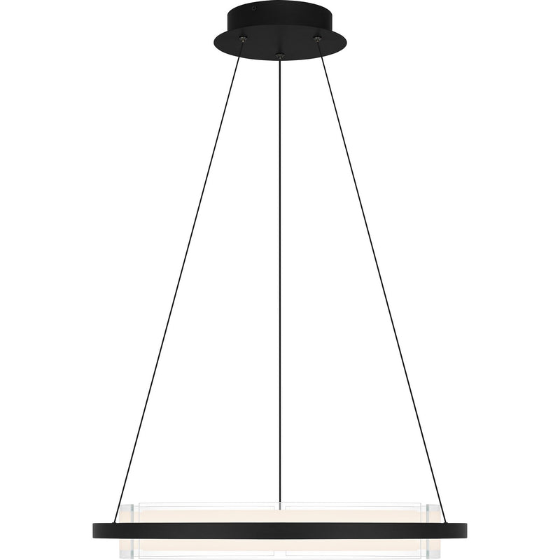 Quoizel PCMLK2820MBK Malik LED Pendant, Matte Black Alternate Image 2.jpg
