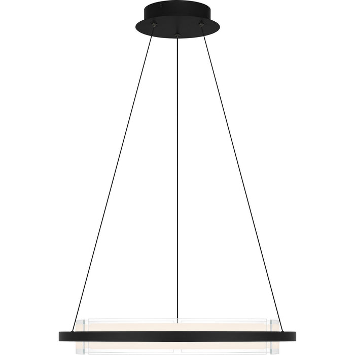 Quoizel PCMLK2820MBK Malik LED Pendant, Matte Black Alternate Image 2.jpg