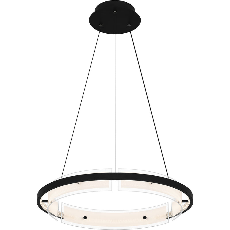Quoizel PCMLK2820MBK Malik LED Pendant, Matte Black Alternate Image 3.jpg