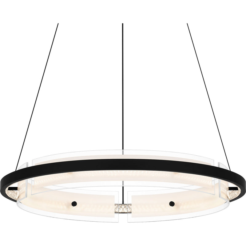 Quoizel PCMLK2820MBK Malik LED Pendant, Matte Black Alternate Image 4.jpg