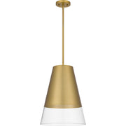 Quoizel PRG1514BRG Peregrine One Light Pendant, Brushed Gold Alternate Image.jpg