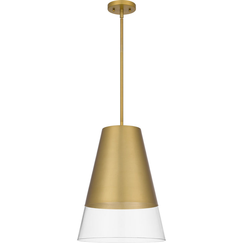 Quoizel PRG1514BRG Peregrine One Light Pendant, Brushed Gold Alternate Image.jpg