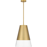 Quoizel PRG1514BRG Peregrine One Light Pendant, Brushed Gold Alternate Image 2.jpg