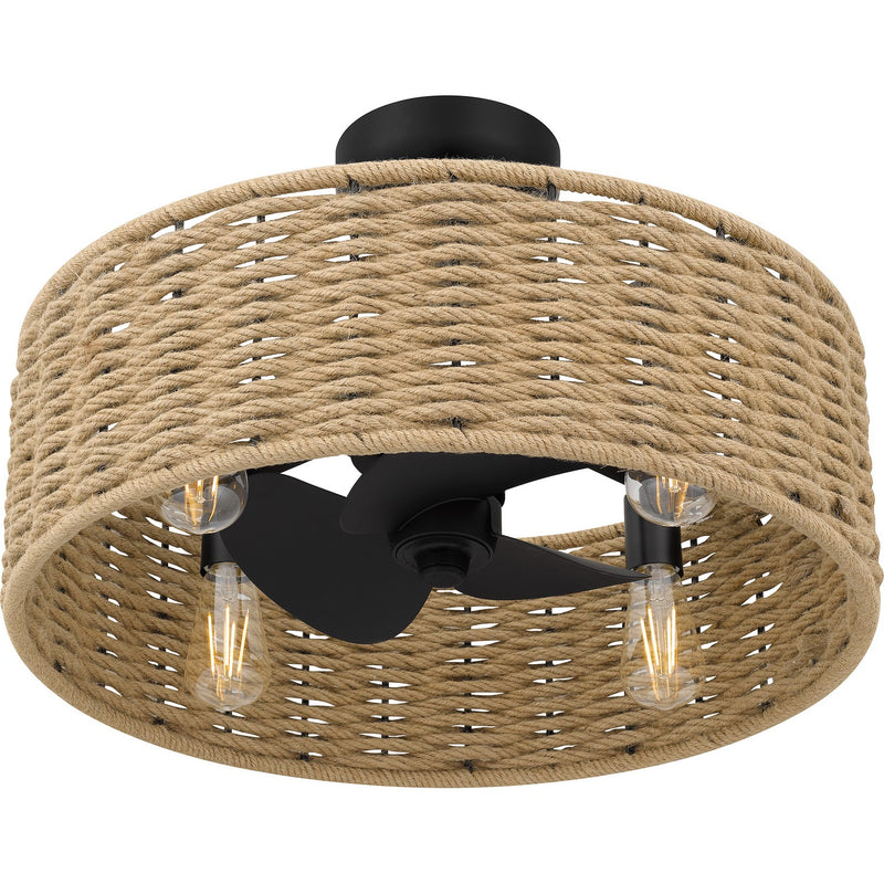 Quoizel QFA6201MBK Islander Ceiling Fan, Matte Black Alternate Image 3.jpg