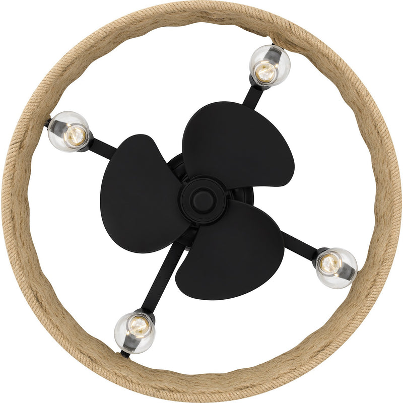 Quoizel QFA6201MBK Islander Ceiling Fan, Matte Black Alternate Image 4.jpg