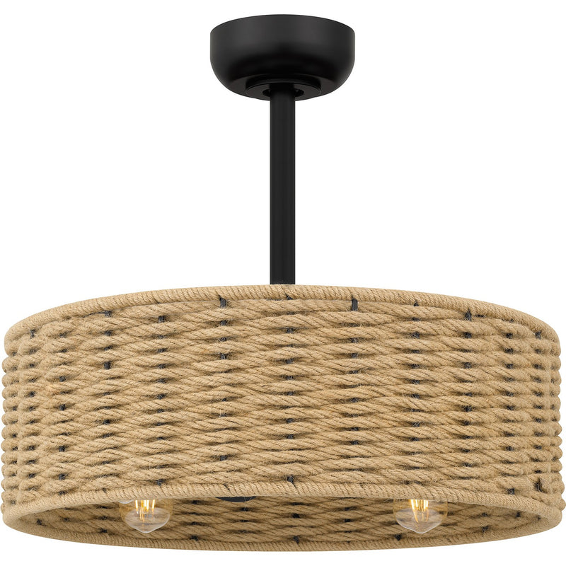 Quoizel QFA6201MBK Islander Ceiling Fan, Matte Black Alternate Image.jpg