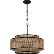 Quoizel QP6161MBK Teton Five Light Pendant, Matte Black Alternate Image.jpg