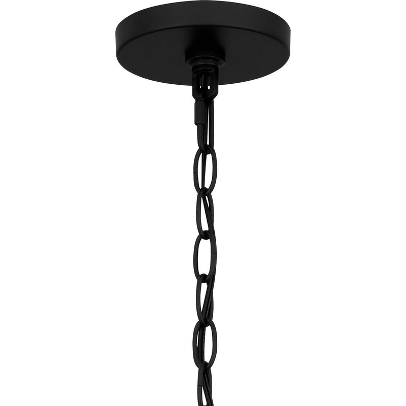 Quoizel QP6161MBK Teton Five Light Pendant, Matte Black Alternate Image.jpg