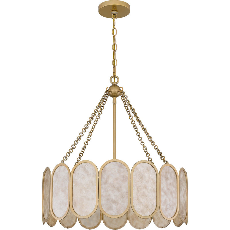 Quoizel QP6170LG Amalia Four Light Pendant, Light Gold Alternate Image.jpg