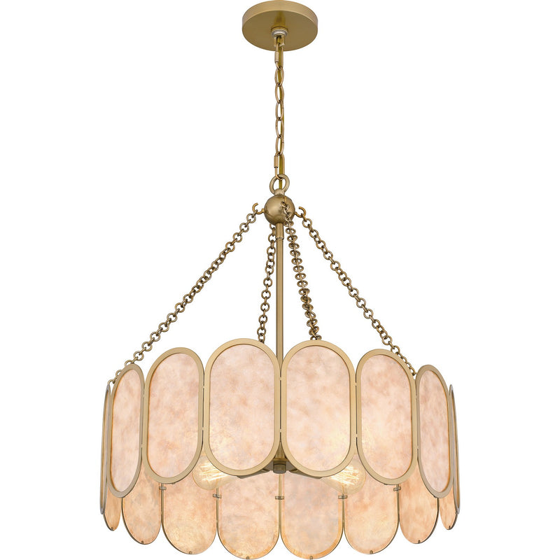 Quoizel QP6170LG Amalia Four Light Pendant, Light Gold Alternate Image 3.jpg