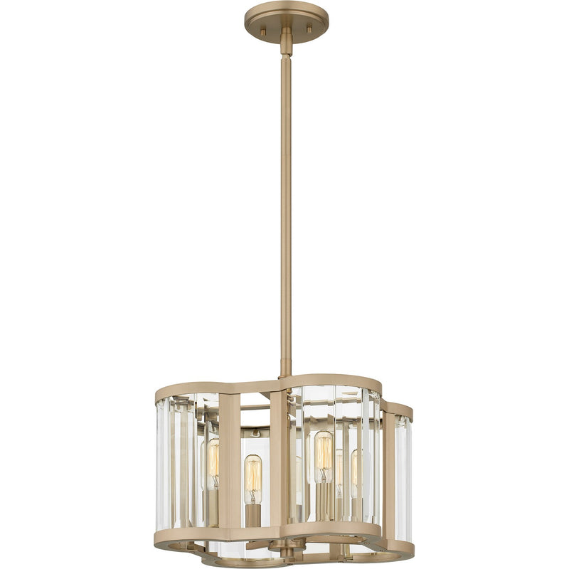 Quoizel QP6193BGD Renee Four Light Pendant, Bronze Gold Alternate Image 2.jpg