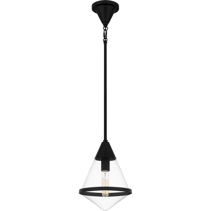 Quoizel QPP6160MBK Hidalgo One Light Mini Pendant, Matte Black Alternate Image.jpg