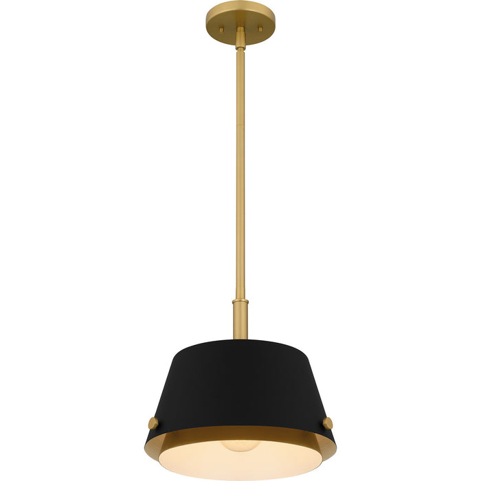 Quoizel QPP6163MBK Scarlett One Light Pendant, Matte Black Alternate Image 3.jpg