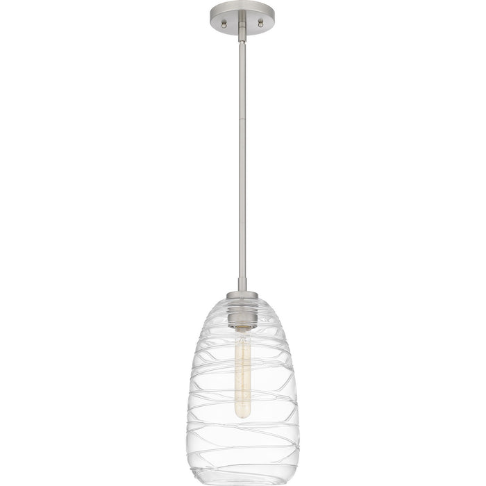 Quoizel QPP6165BN Asher One Light Mini Pendant, Brushed Nickel Alternate Image.jpg