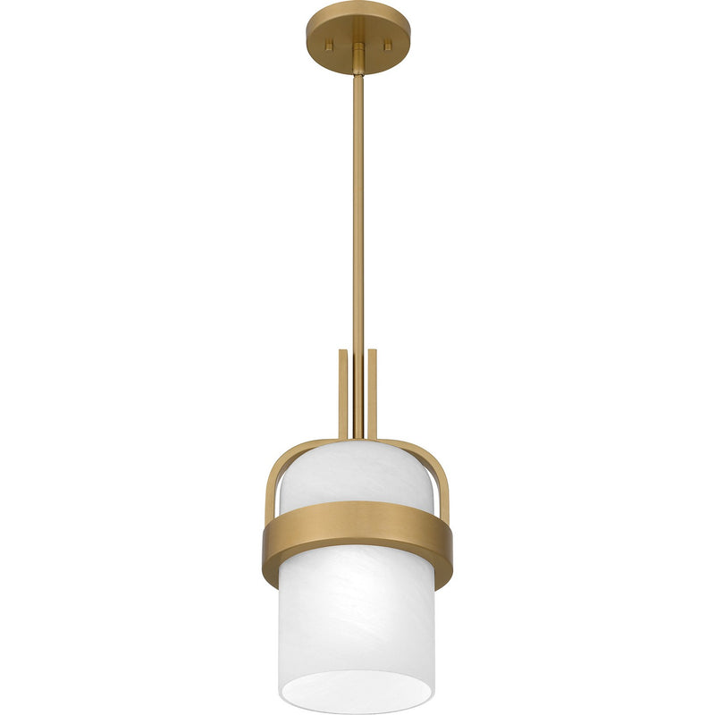 Quoizel QPP6174AB Duval One Light Mini Pendant, Aged Brass Alternate Image 2.jpg