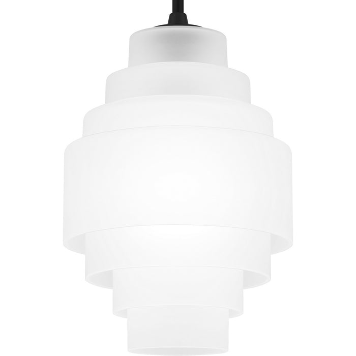 Quoizel QPP6186MBK Driscoll One Light Pendant, Matte Black Alternate Image 4.jpg