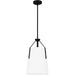 Quoizel QPP6192MBK Faye One Light Pendant, Matte Black Alternate Image.jpg