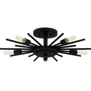Quoizel QSF6158MBK Mesquite Five Light Semi Flush Mount, Matte Black Alternate Image.jpg