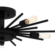 Quoizel QSF6158MBK Mesquite Five Light Semi Flush Mount, Matte Black Alternate Image 4.jpg