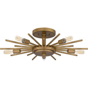 Quoizel QSF6158WS Mesquite Five Light Semi Flush Mount, Weathered Brass Alternate Image.jpg
