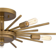 Quoizel QSF6158WS Mesquite Five Light Semi Flush Mount, Weathered Brass Alternate Image 4.jpg