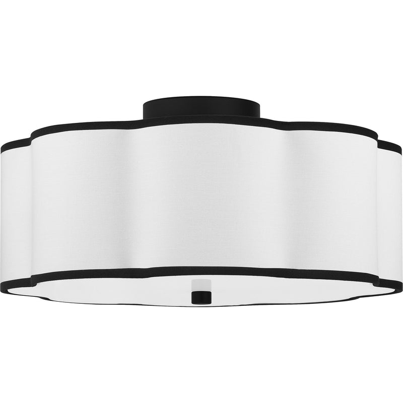 Quoizel QSF6179MBK Mabry Four Light Semi Flush Mount, Matte Black Alternate Image.jpg