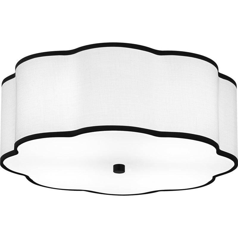 Quoizel QSF6179MBK Mabry Four Light Semi Flush Mount, Matte Black Alternate Image 3.jpg