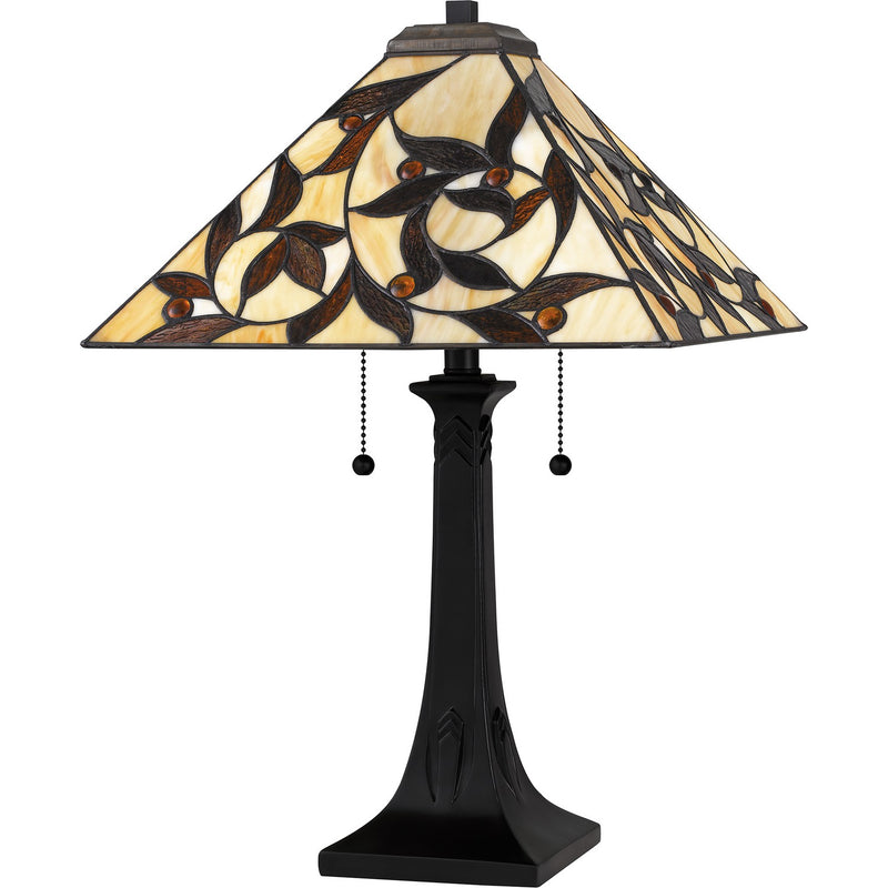 Quoizel TF6154MBK Zion Two Light Table Lamp, Matte Black Alternate Image.jpg