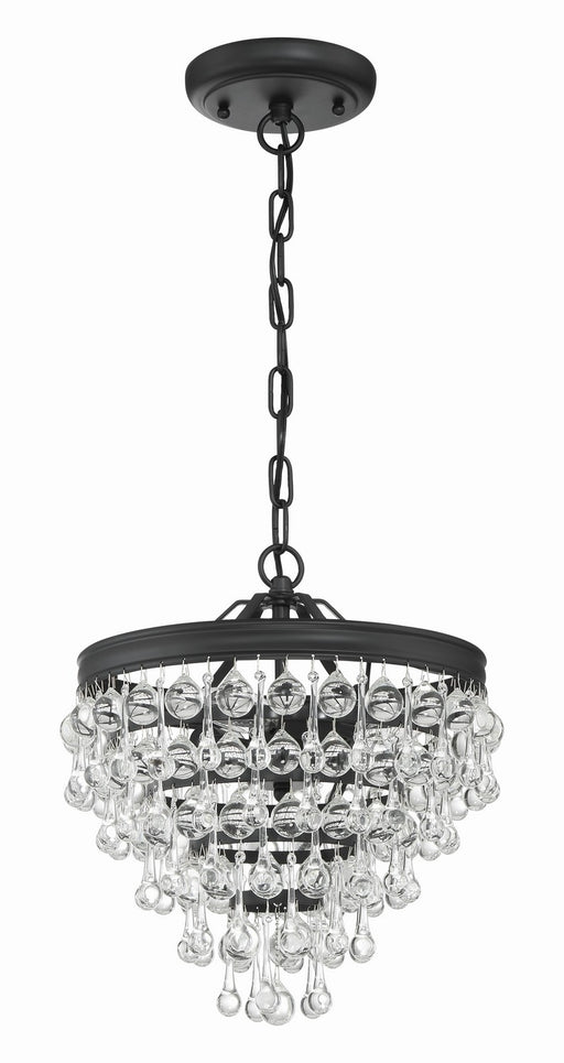 Crystorama 130-MK Calypso Three Light Mini Chandelier Matte Black Alternate Image.jpg
