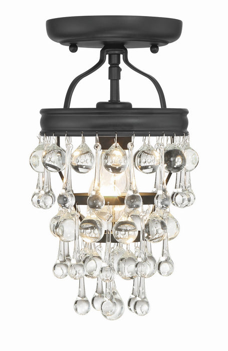 Crystorama 131-MK_CEILING Calypso One Light Semi Flush Mount Matte Black Alternate Image 2.jpg