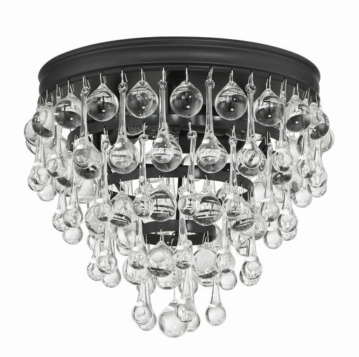 Crystorama 135-MK Calypso Three Light Flush Mount Matte Black Alternate Image.jpg