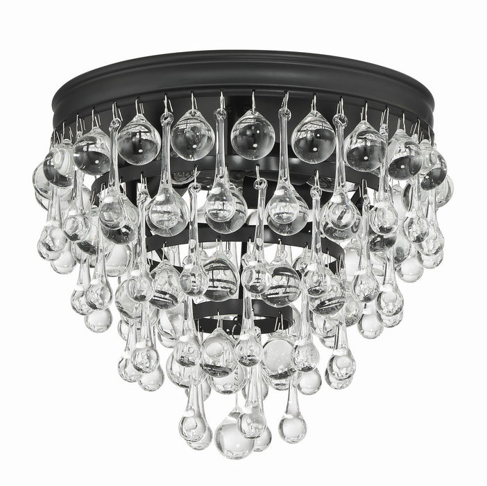 Crystorama 135-MK Calypso Three Light Flush Mount Matte Black Alternate Image.jpg