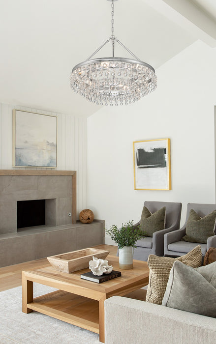 Crystorama 237-CH Calypso Six Light Chandelier Polished Chrome Alternate Image 4.jpg