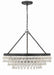 Crystorama 237-MK Calypso Six Light Chandelier Matte Black Alternate Image 2.jpg