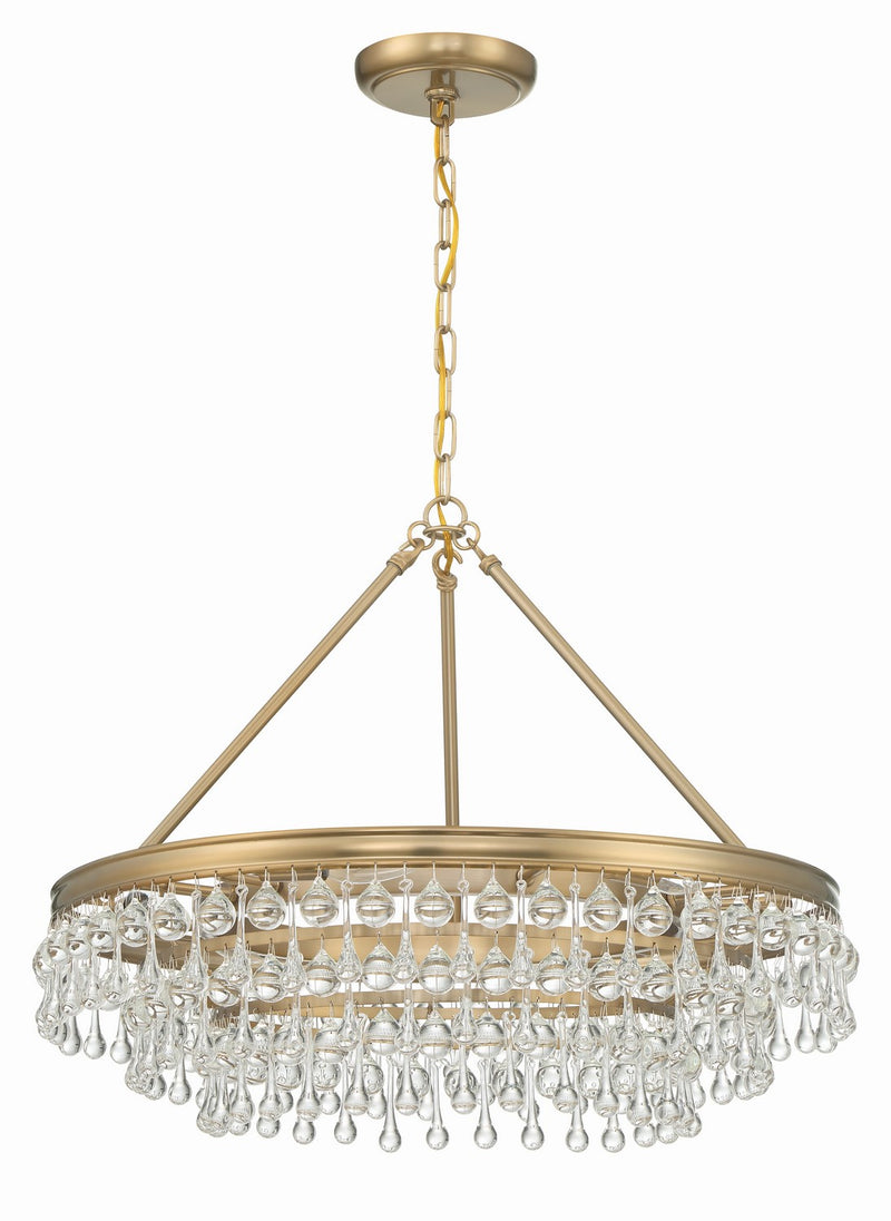 Crystorama 237-VG Calypso Six Light Chandelier Vibrant Gold Alternate Image.jpg