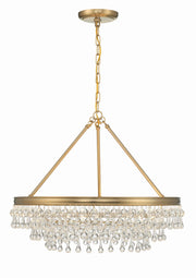 Crystorama 237-VG Calypso Six Light Chandelier Vibrant Gold Alternate Image 2.jpg