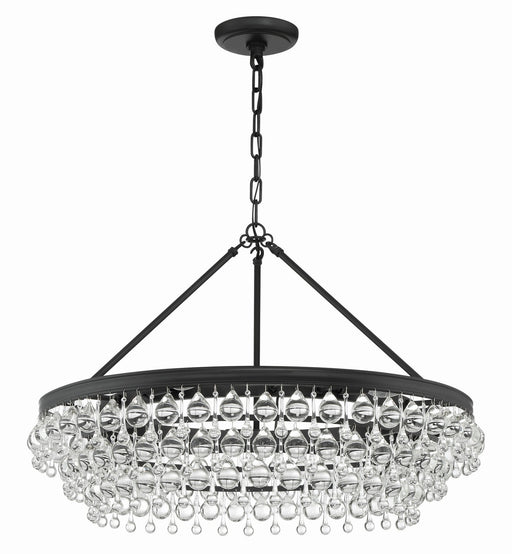 Crystorama 275-MK Calypso Six Light Chandelier Matte Black Alternate Image.jpg