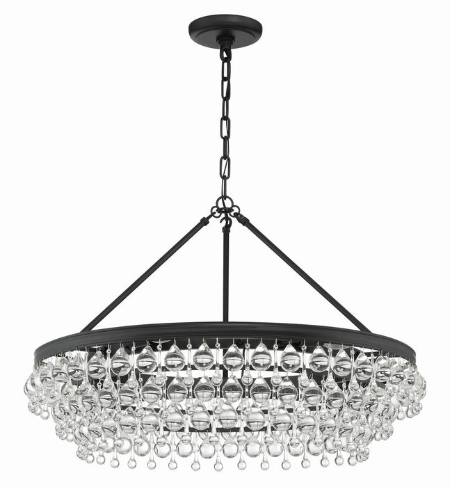 Crystorama 275-MK Calypso Six Light Chandelier Matte Black Alternate Image.jpg