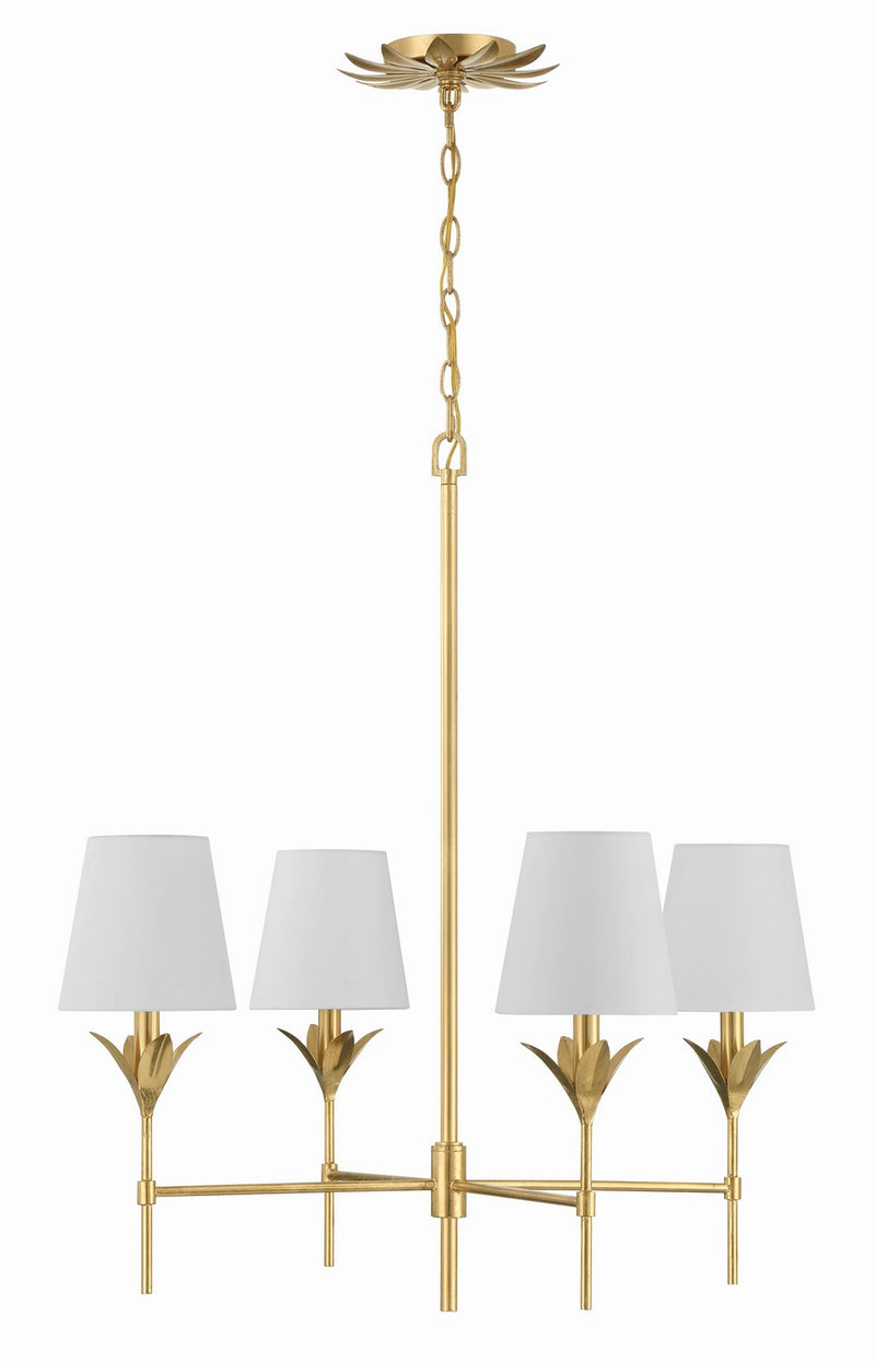 Crystorama 534-GA Broche Four Light Chandelier Antique Gold Alternate Image.jpg