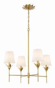 Crystorama 534-GA Broche Four Light Chandelier Antique Gold Alternate Image 2.jpg