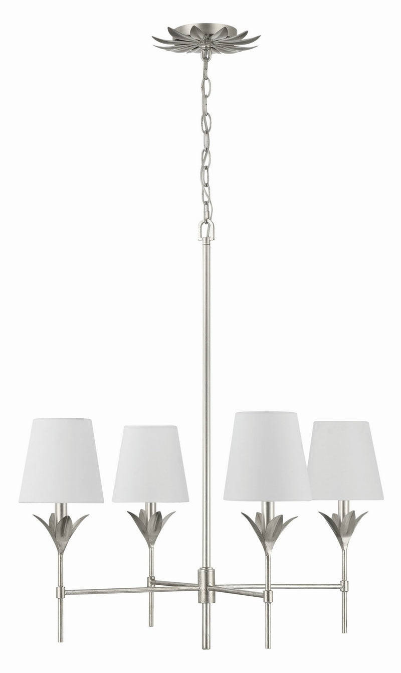 Crystorama 534-SA Broche Four Light Chandelier Antique Silver Alternate Image.jpg