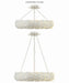Crystorama 536-MT Broche Six Light Pendant Matte White Alternate Image 4.jpg