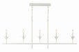 Crystorama 537-MT Broche Five Light Chandelier Matte White Alternate Image 4.jpg