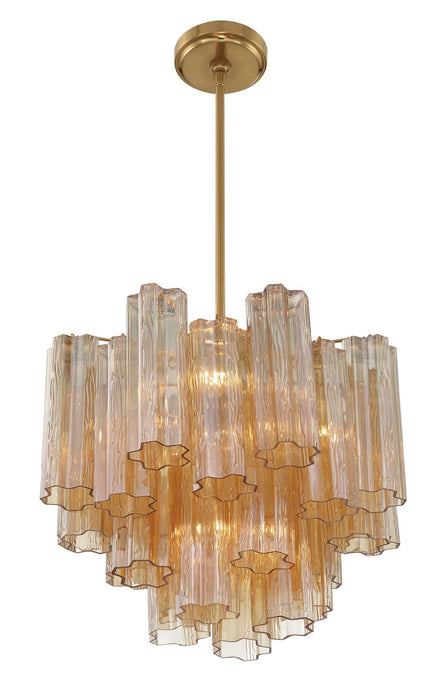 Crystorama ADD-300-AG-AM Addis Four Light Chandelier Aged Brass Alternate Image 2.jpg