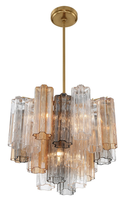 Crystorama ADD-300-AG-AU Addis Four Light Chandelier Aged Brass Alternate Image 2.jpg